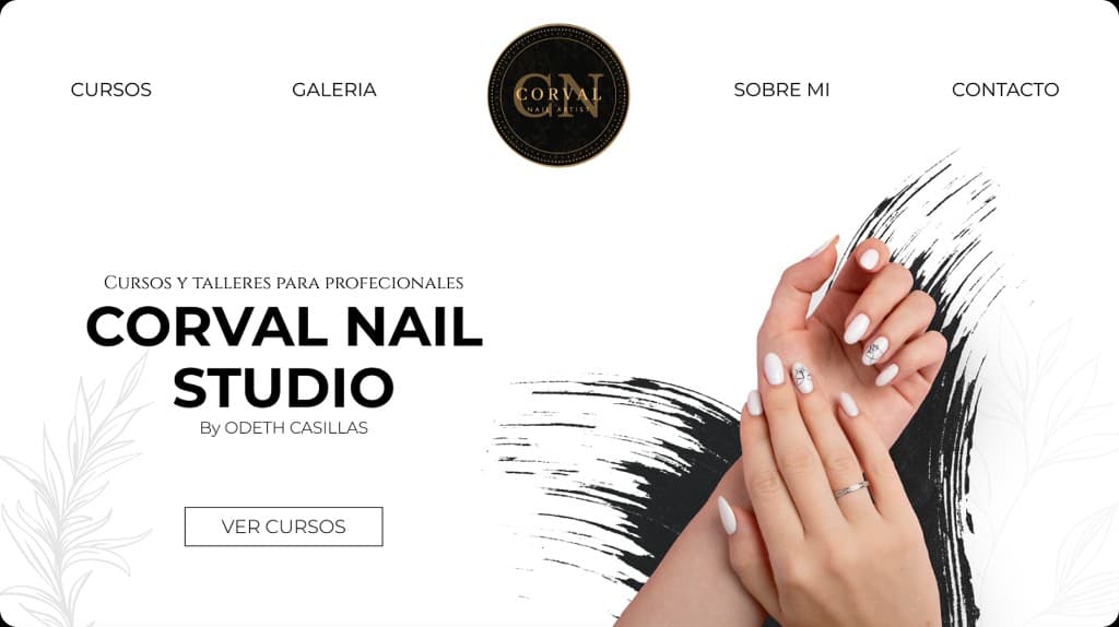 Corval Nail Studio — landing page