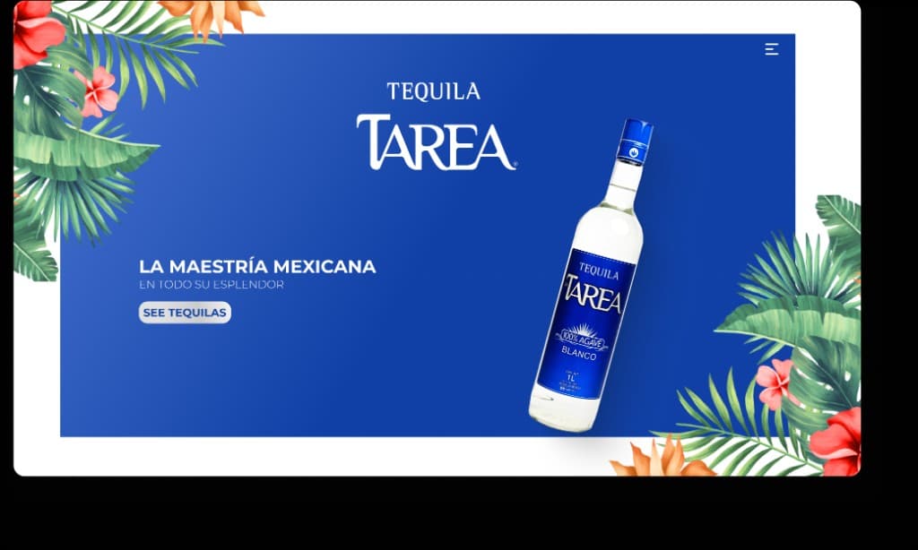 Tequila Tarea — sitio de marca